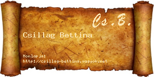 Csillag Bettina névjegykártya